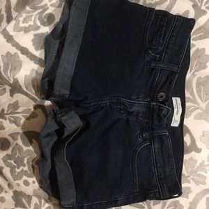 Abercrombie Kids dark wash shorts